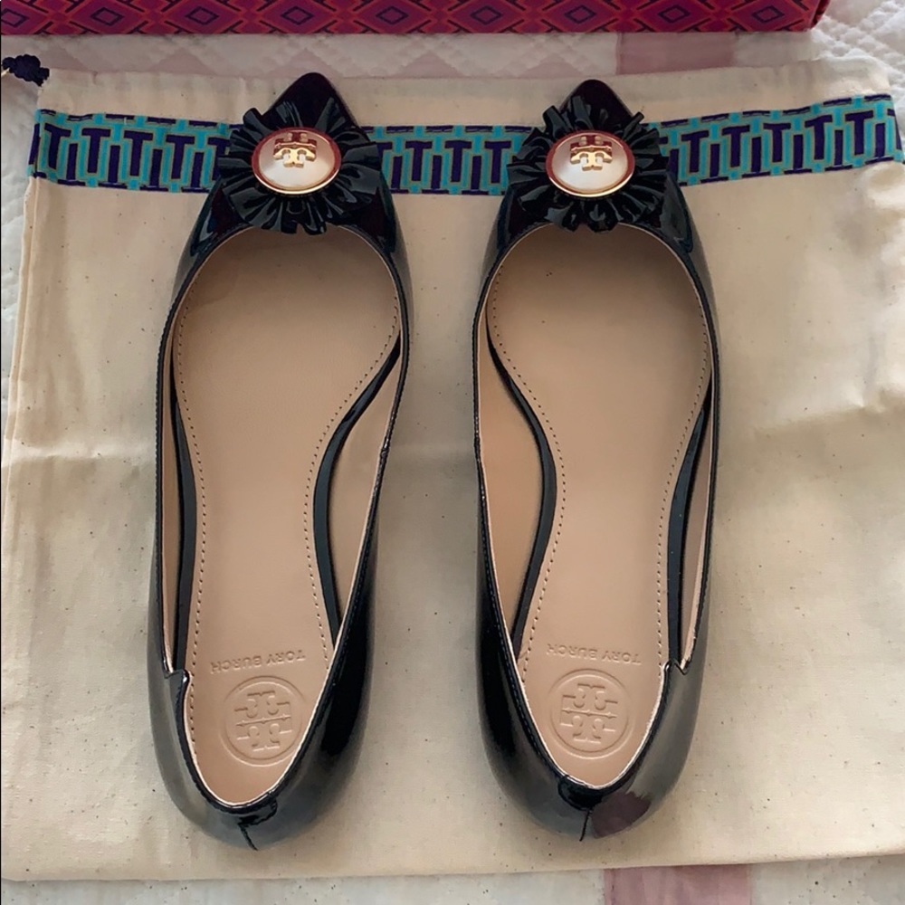 Tory Burch black flats size 6.5